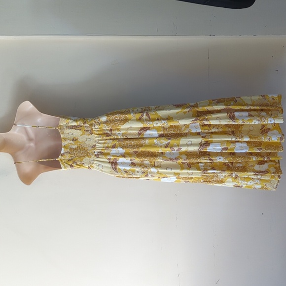 Abercrombie + Fitch Linen Blend Button Front Maxi Dress ST - Picture 5 of 15